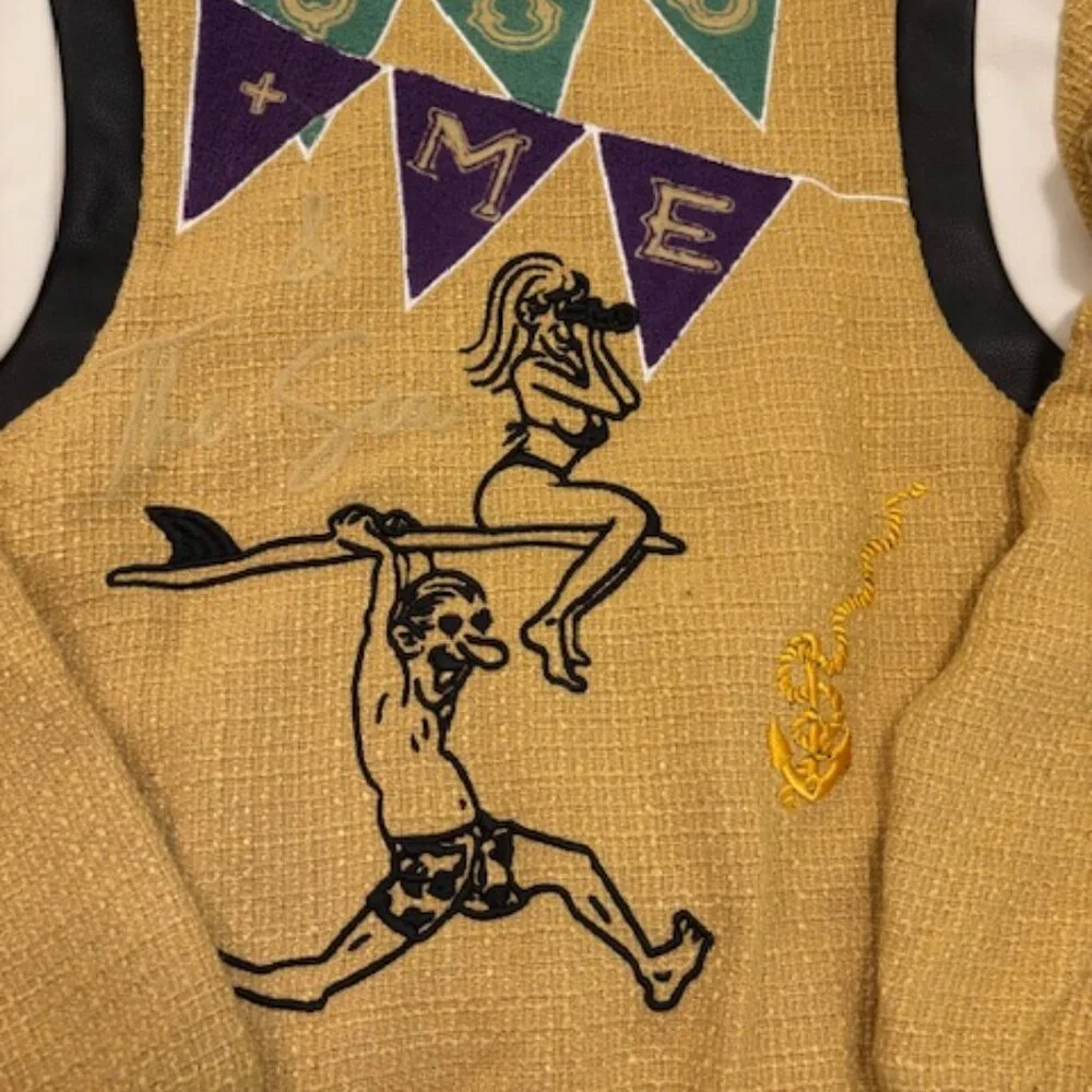 SALE Lifted Anchors NWT Lovers Surf Club Bomber Jacket Medium - Picture 7 of 7